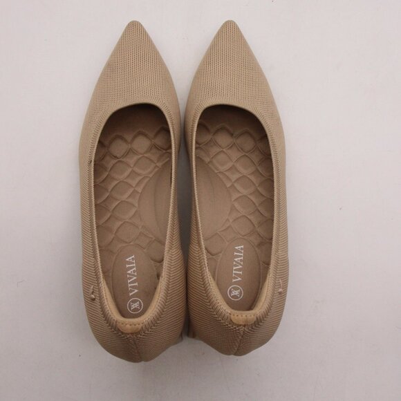 Vivaia Pointed-Toe Aria Block Heels Women's EU Size 41 Beige Shoes - Picture 9 of 11